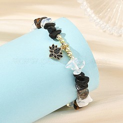 Natürliche Armbänder aus Tigerauge&nbsp;BJEW-JB14499