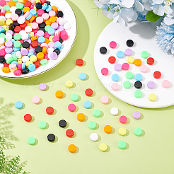 300pcs 10 Farben undurchsichtige Acrylperlen&nbsp;MACR-ME0001-11