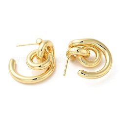 Ohrstecker mit Messingringen&nbsp;EJEW-G382-02G