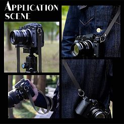 Bretelles d'appareil photo en cuir pu&nbsp;FIND-WH0116-40A