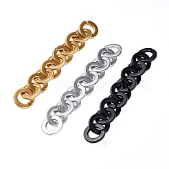 3 Stränge 3 Farben handgefertigte undurchsichtige sprühlackierte Acryl-Rollenketten&nbsp;AJEW-SZ0001-64A