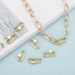 Messingschraube Karabiner Schloss Charms&nbsp;KK-T047-08G