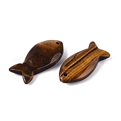 Pendentifs en œil de tigre naturel&nbsp;G-G275-01C