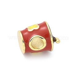 Abalorios de esmalte de bronce&nbsp;KK-S511-27B-G
