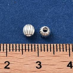 925 Kürbisperle aus Sterlingsilber&nbsp;STER-H112-04B