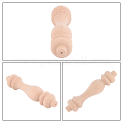 Découverte de décoration de rail en bois&nbsp;WOOD-WH0103-11B