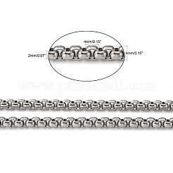 Fabrication de bijoux pour hommes résistants au ternissement&nbsp;CHS-A003F-4.0mm