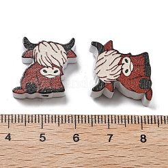 Perles en bois imprimées&nbsp;WOOD-G023-03B