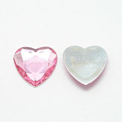 Cabochon posteriori con strass acrilici&nbsp;GACR-Q009-25x25-07