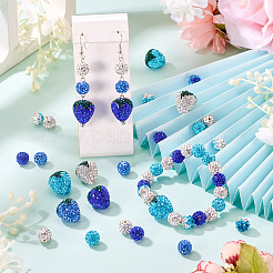 11 Stil handgefertigtes Polymer mit Strass-Tonperlen&nbsp;CLAY-BT0001-10