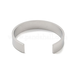 Bracelets manchettes en acier inoxydable 304 à fleurs pour femmes&nbsp;BJEW-A023-03P