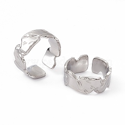 Anello polsino in acciaio inossidabile 304 anti-ossidazione per donna&nbsp;RJEW-C060-12P