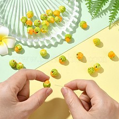 30 Stück 2 Farben Famille Rose Porzellanperlen&nbsp;PORC-CJ0001-16