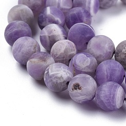 Natürlichen Amethyst Perlen Stränge&nbsp;X-G-I288-A01-8mm