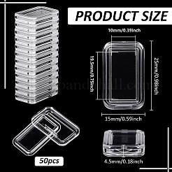 Acryl-Verpackungsboxen mit Deckel für Goldbarren&nbsp;CON-WH0085-142