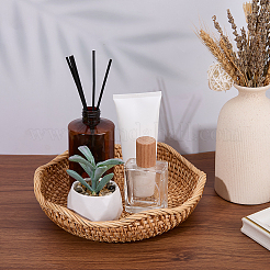 Panier de rangement en rotin&nbsp;AJEW-WH20054-338B