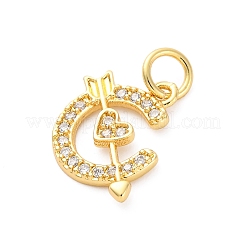 Ottone micro spianare pendenti zirconi&nbsp;KK-D325-46G