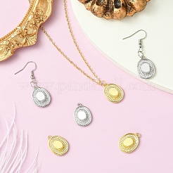 6 pièces 2 couleurs laiton micro pavé pendentifs zircone cubique&nbsp;KK-CJ0003-14
