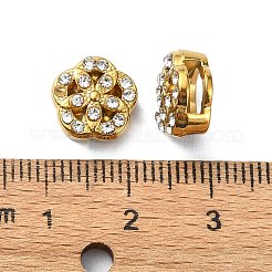 Ionenplattierung (IP) 304 Edelstahl-Schiebe-Charms&nbsp;STAS-C089-06G-G