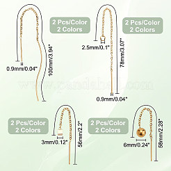 16 paire de boucles d'oreilles à tige en acier inoxydable 304&nbsp;EJEW-PH0001-26