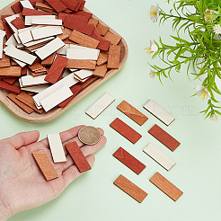 180 Stück Mini-Holzfußbodendielen in 3 Farben&nbsp;AJEW-WR0003-80