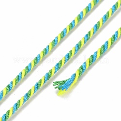 Хлопок шнур, плетеная веревка, с бумажной катушкой, для настенного крепления, ремесла, Подарочная упаковка, красочный, 1.2 мм, около 27.34 ярда (25 м) / рулон