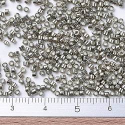 Miyuki Delica Perlen, Zylinderförmig, japanische Saatperlen, 11/0, (db0436) verzinktes zinn, 1.3x1.6 mm, Bohrung: 0.8 mm, ca. 10000 Stk. / Beutel, 50 g / Beutel