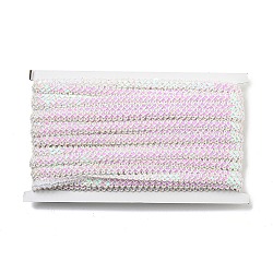 Polyester Wavy Lace Trim, for Curtain, Home Textile Decor, Pearl Pink, 3/8 inch(9.5mm)