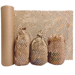 Papier d'emballage en nid d'abeille, rouleau d'enveloppe de rembourrage en nid d'abeille pour protéger les articles fragiles, tan, 300mm, 10m/rouleau