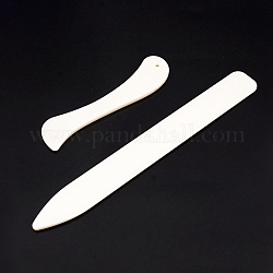 Brieföffner Messer aus Kunststoff, für die Herstellung von Lederwaren, weiß, 20.5x2.5x0.5cm & 12x3x0.5cm, 2 Stück / Set