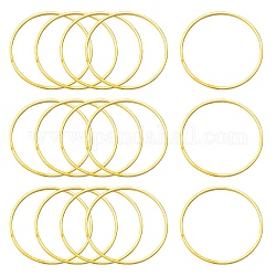 Латунные соединительные колечки, без никеля , золотые, 25x0.7~1 мм
