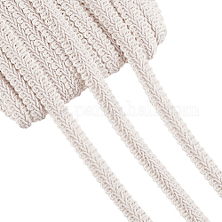 25m Polyesterband, Tausendfüßler-Spitzenband, für Bekleidungszubehör, weiß, 1/2 Zoll (12 mm), ca. 27.34 Yard (25m)/Karte