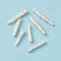 Perlas keshi naturales barrocas, columna, color de concha, 23~28x4~5mm, agujero: 0.7 mm