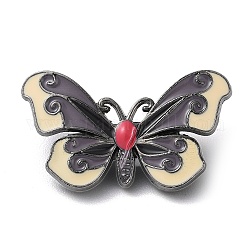 Alfileres de esmalte de mariposa, Broche de aleación de zinc bronce para ropa de mochila, mocasín, 17x29x1.5mm