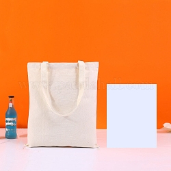 Холщовая сумка из хлопчатобумажной ткани, вертикальная сумка для рукоделия, снег, 40x35 см