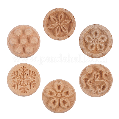 Wholesale OLYCRAFT 6PCS Wood Stamp Set Flower & Rabbit Shaped Column Wooden  Stamps Natural Wood Stamps for Clay Valentine's Day Birthday Gift - Six  Shapes(2 x 1 Inch) 