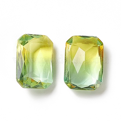 Cabochons à facettes en verre strass k9&nbsp;GGLA-A005-22-1