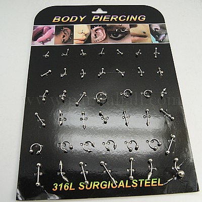 15 Pezzi Piercing Naso In Acciaio Inox - Viti Prigioniere Con Palla Piatta 20G Per Piercing Professionali - Foto 4