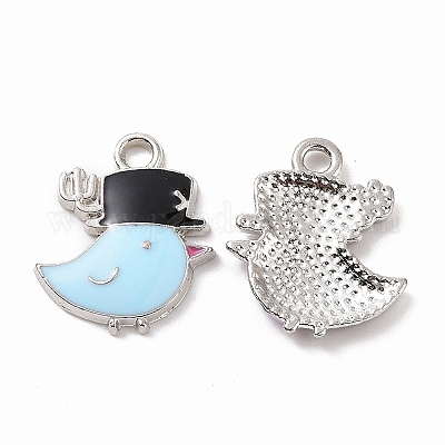Pendentifs d'émail en alliage&nbsp;ENAM-B054-11P-1