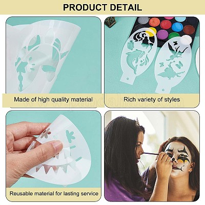 Wholesale Plastic Face Paint Stencils 