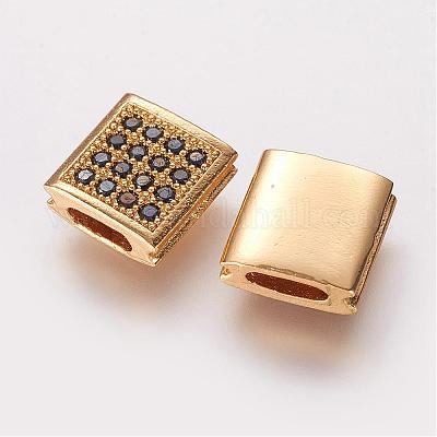 Perline zirconi micro pave  in ottone&nbsp;ZIRC-G097-05G-1