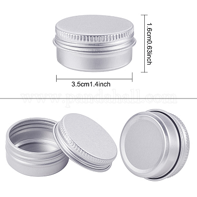 Aluminum Tin Cans, 24PCS 2 Oz Metal Round Tins Small Tin Screw Lid