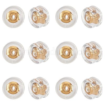 Wholesale SUNNYCLUE 40Pcs Silicone Ear Nuts 