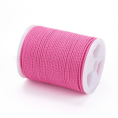 Cordon rond en polyester ciré&nbsp;X-YC-G006-01-1.0mm-19-1