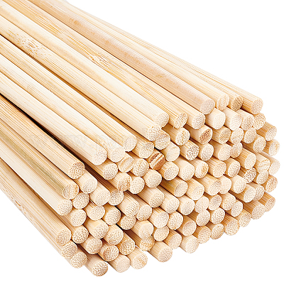 Wholesale OLYCRAFT 100PCS 8×1/4 Inch Natural Wood Dowel Rods 7.87 Inch Long  Bamboo Craft Sticks Round Unfinished Wood Sticks for Arts Crafts and DIY  Projects Crafting Project 
