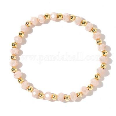 Natürliche Pfirsich Mondstein Perlen Stretch für Frauen&nbsp;MC1520-1