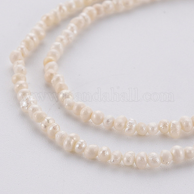 Tiny Natural White Seed Pearls - 1.5-2mm Freshwater Pearl Beads