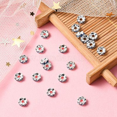 Messing Strass Zwischen perlen&nbsp;RB-YW0001-05B-03S-1