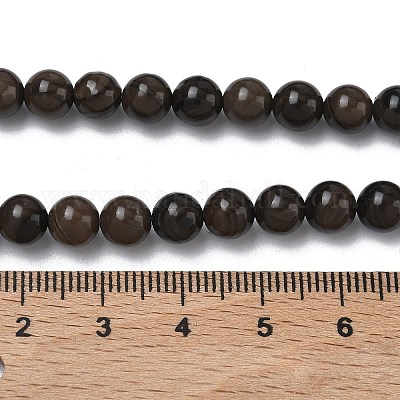 PH PandaHall 200 Perline Di Legno Artigianali - 4 Dimensioni, Marrone Naturale - Per Gioielli Fai Da Te, Decorazioni