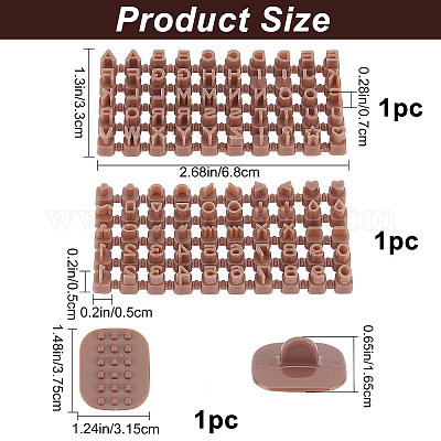 Wholesale CRASPIRE Keoker Letter Stamps for Clay Polymer Clay